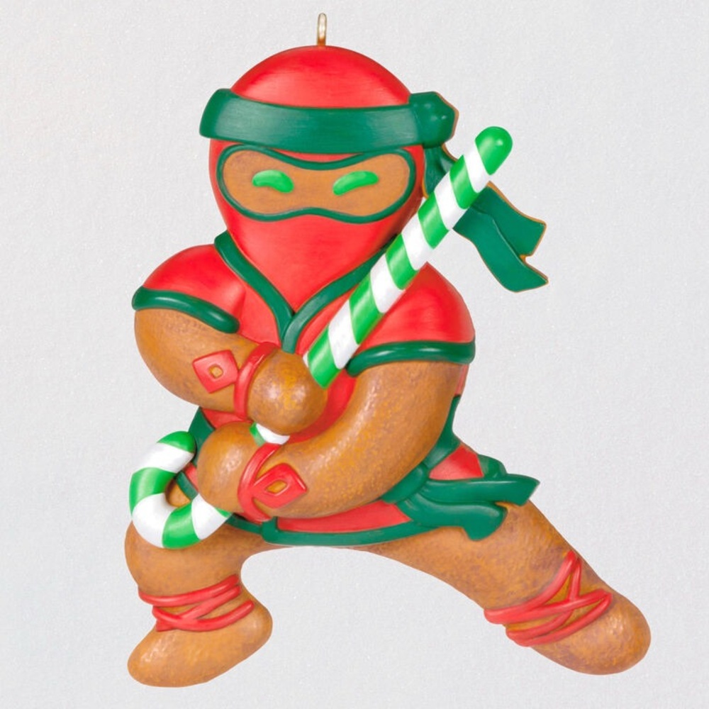 NEW HALLMARK KEEPSAKE ORNAMENT NINJABREAD MAN GINGERBREAD - 2022